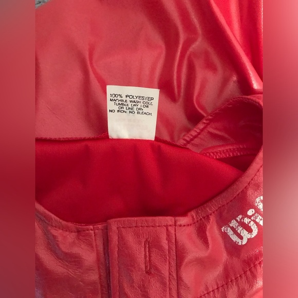 Vintage Wilson Unisex Stadium Pullover Stadium Jacket Pearl red Sz Men’s M - Picture 7 of 7